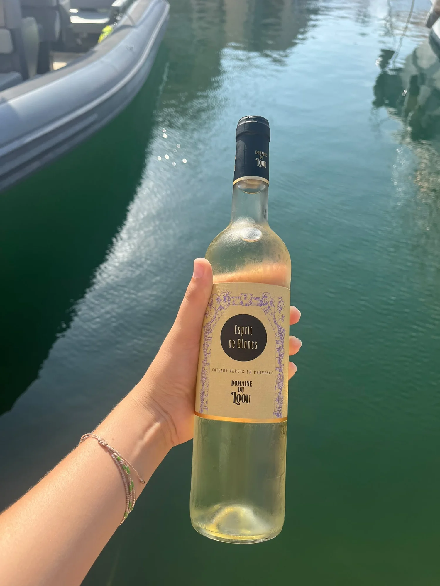 Domaine du Loou blanc face au port
